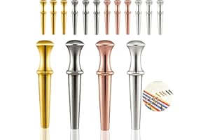 16 PCS Cribbage Pegs, Fit 1/8" Holes - Tapered Easy Grip Crib Board Pegs in 4 Colors - Durable Replacement Scoring Pins for T