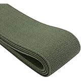 Strapcrafts 2-Inch Wide by 2-Yard Colored Double-Side Twill Elastic Band-Army Green 11070
