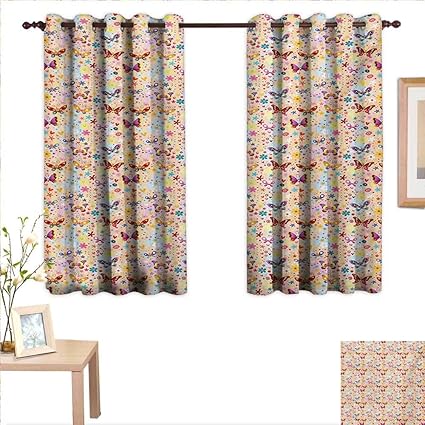 Amazon Com Baby Waterproof Window Curtain Cute Butterflies
