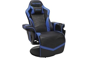 RESPAWN 900 Racing Style Gaming Recliner, Reclining Gaming Chair, in Blue RSP 900 BLU