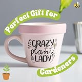 Boxer Gifts Crazy Plant Lady Plant Pot Mug Pink - Funny Gardening Gift view 2