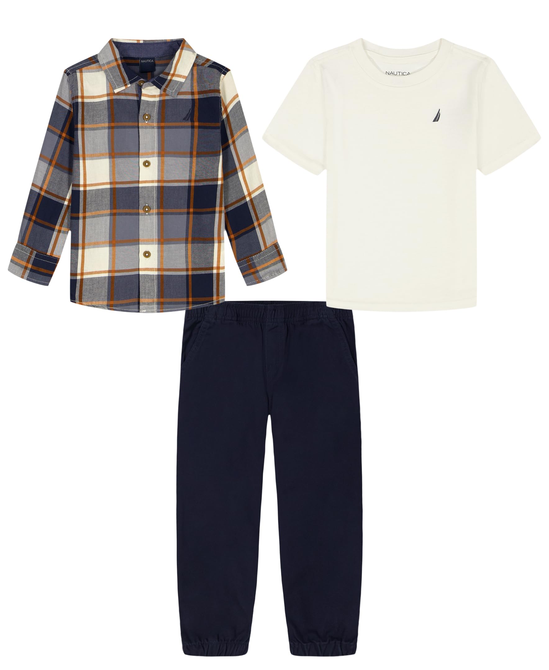 Nautica 3PC WOVEN SHIRT PANT SET
