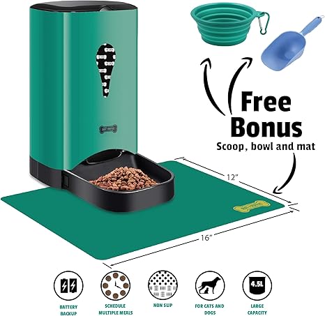Amazon Com Automatic Pet Feeder Food Dispenser For Dogs And Cats