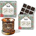 Oud Al Qamar Bakhoor Set by Dukhni | 2 x 9 Piece Each & Rainbow Bakhoor Burner | Arabic Bakhoor Incense | Floral Oud Blend | Perfect for Prayer Time | to Relax & Meditate
