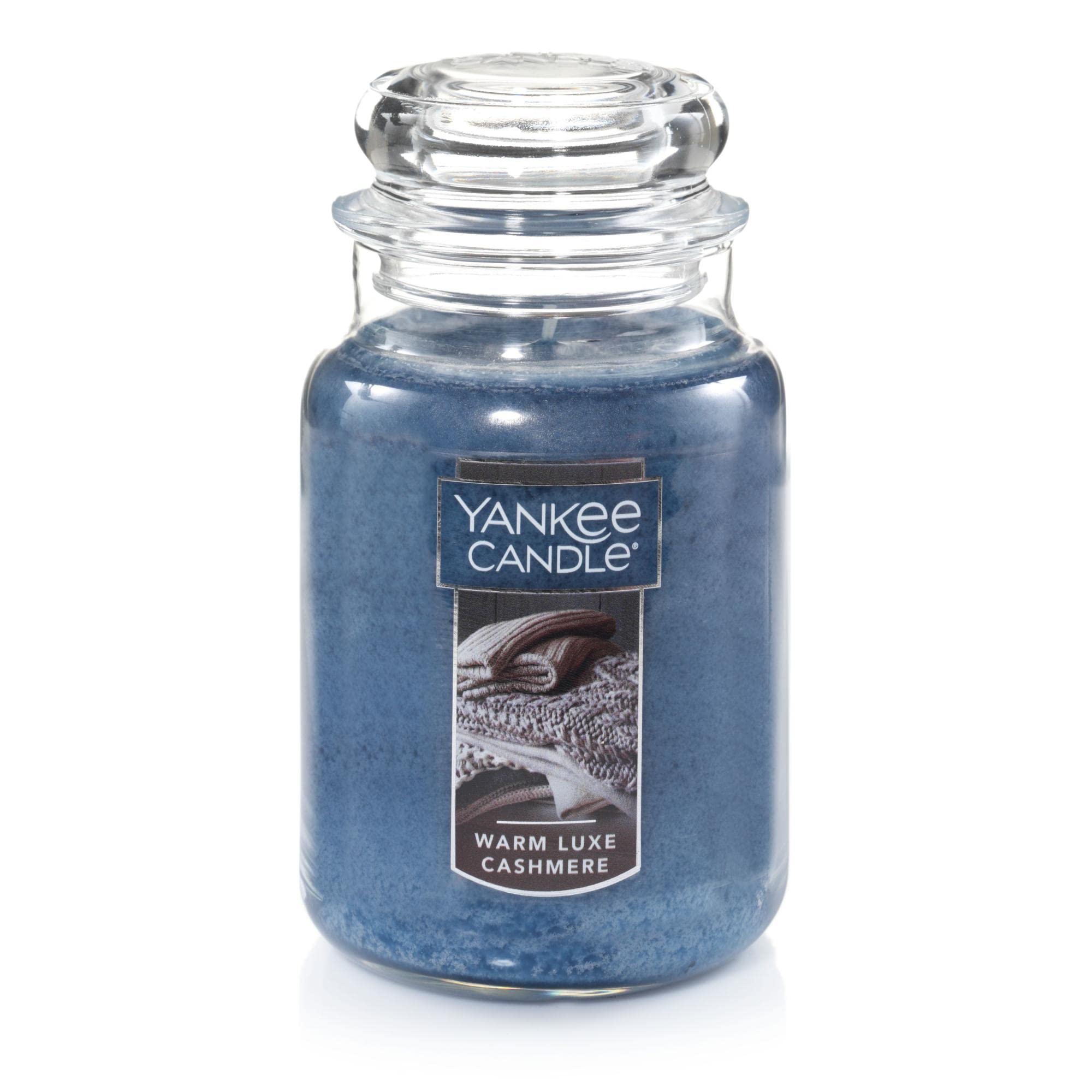 Yankee Candle Warm Luxe Cashmere Scented Classic 22oz Large Jar Single Wick Aromatherapy Candle Over 110 Hours of Burn Time Quality Paraffin Grade Wax Hand Straightened Wick