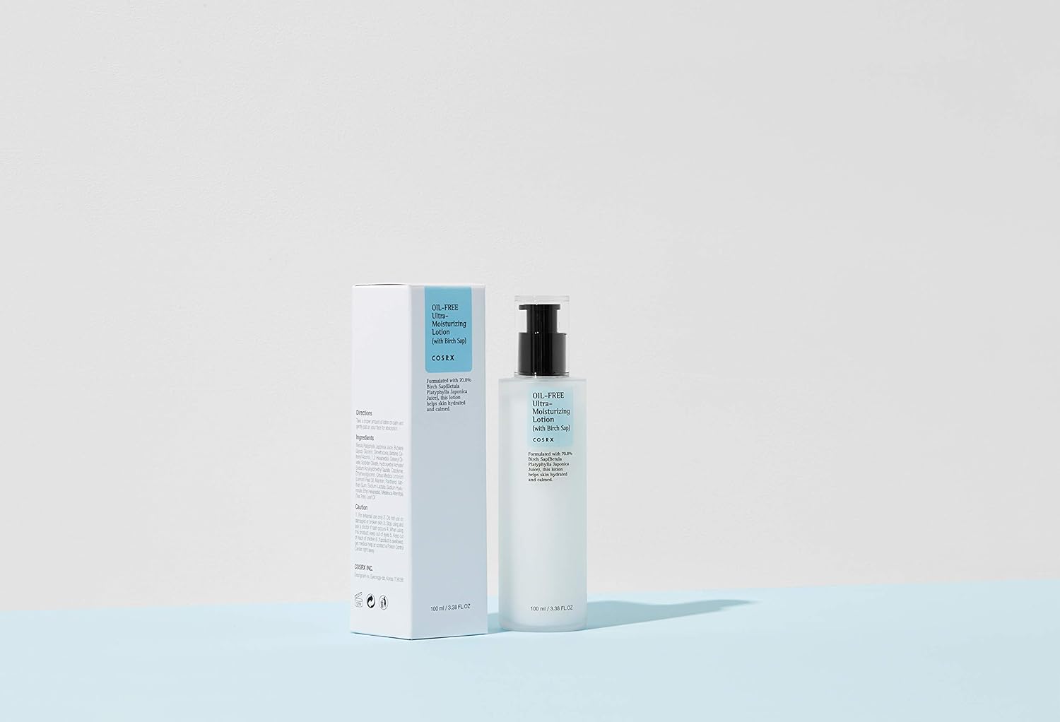 COSRX Oil-Free Ultra-Moisturizing Lotion with Birch Sap, 3.38 fl.oz / 100ml | Daily Moisturizer | Korean Skin Care, Vegan, Cruelty Free, Paraben Free: Beauty