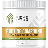 Rooting Hormone for Cuttings &ndash; .35 IBA Rooting Hormone - Cloning Gel Key to Plant Cloning - Midas Hydro Fast Growth Progatating Gel for Cuttings - Rooting Gel for Professional and Home Based Growers