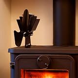 First4spares Silent Heat Powered Stove Fan Eco Friendly Wood Log Burner + view 3
