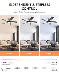VONLUCE Ceiling Fans with Lights, 52" Ceiling Fan
