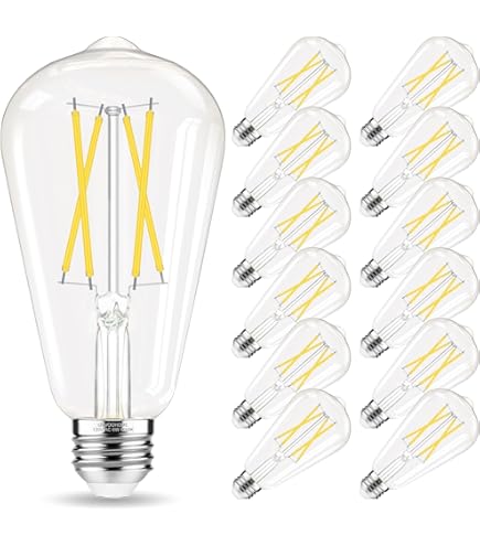 GvvooHome E26 LED Bulb, Soft White 2700K Edison Bulbs, 60 watt