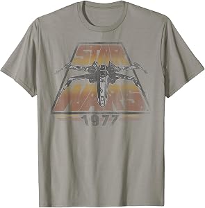 Star Wars X-Wing 1977 Vintage Retro C1 Disney+ T-Shirt