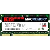 Komputerbay MACMEMORY Apple 4GB (single 4GB stick) PC2-5300 667MHz DDR2 SODIMM iMac and Macbook Memory