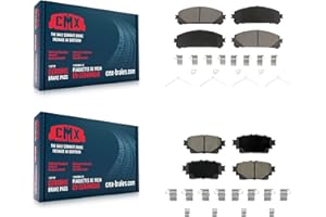 CMX Front Rear Ceramic Brake Pads Kit Replacement For Toyota Highlander Sienna Lexus RAV4 Prime bZ4X NX350h NX350 Subaru Solt
