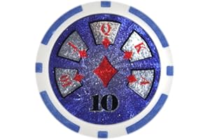 Brybelly Hi-Roller Poker Chip Heavyweight 14-gram Clay Composite – Pack of 50