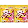 Starburst Minis FaveREDS Fruit Chews Candy - 2 Pack - 8 Ounce Bags - With Mighty Merchandise Bag Clip, Pink