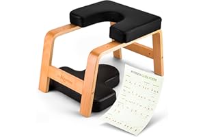 BODY RHYTHM Yoga Headstand Bench, Yoga Inversion Chair, Headstand Trainer for Relieve Stress, Improve Sleep & Digestion and Strength Training, Ideal for Home Workout, Fitness and Gym