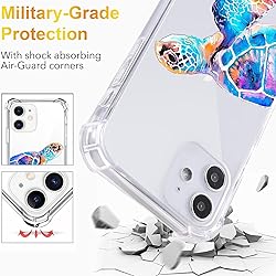 LuGeKe Sea Turtles Print Case for iPhone 12 Pro