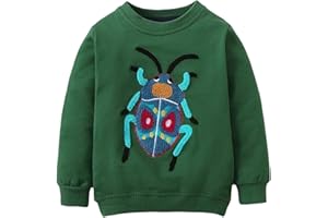 Winzik Boys Sweatshirt Toddler Shirt Kids Halloween Christmas Novelty Crewneck Pullover Cotton Tops Clothing 2-7Y