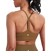 HeyNuts to Freest Womens Y Back Sports Bra, Spaghetti Strap Racerback Low Impact Workout Yoga Tops Padded A-C Cups *Updated