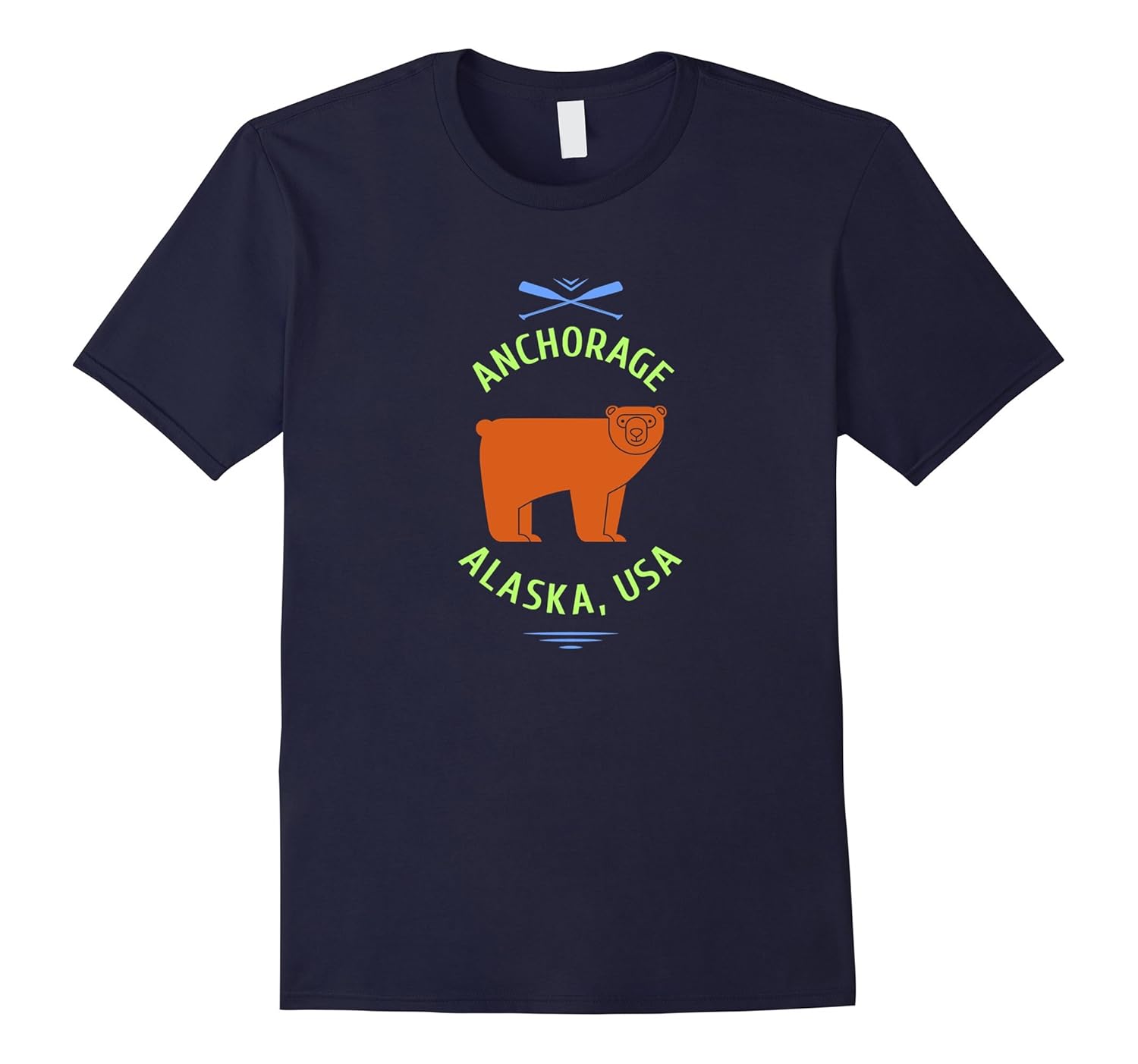 Anchorage Alaska T Shirt with Bear-ANZ