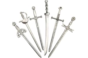 iloveDIYbeads 12pcs Craft Supplies Antique Silver Swords Knife Bookmark Charms Pendants for Crafting, Jewelry Findings Making Accessory for DIY Necklace Bracelet (M183)