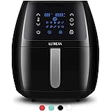 Ultrean 5.8 Quart Air Fryer, Electric Hot Air Fryers Oilless Cooker with 10 Presets, Digital LCD Touch Screen, Nonstick Baske