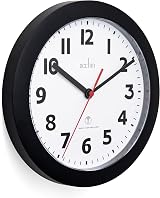 Acctim Parona Radio Controlled Wall Clock 23cm Diameter Black view 4
