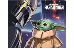 Jay Franco Star Wars Mandalorian Baby Yoda Kids Area Rug Room Decor 52" x 68" Non Skid Play Mat