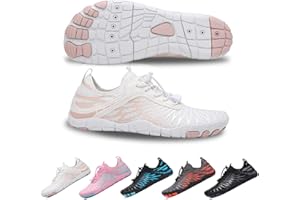 SIOSNETA Hike Footwear Barefoot Shoes - Women & Men Wide Toe Water Shoes for Swimming & Running - Breathable, Non-Slip Athletic Footwear