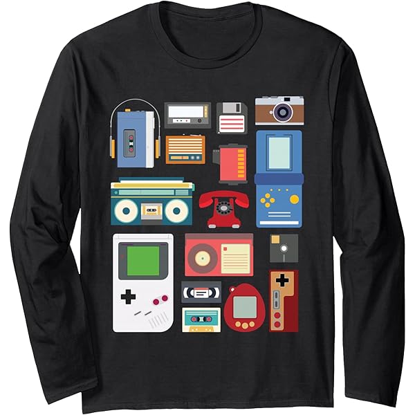 Amazon.com: Retro/vintage 90s technology old gadgets gift T-Shirt