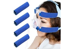 LONYEON 4 Pack CPAP Strap Covers - CPAP Pads Face Cushion Pads Compatible for CPAP Headhand Cover to Reduce Pressure and Facial Skin Friction - Reusable and Washable