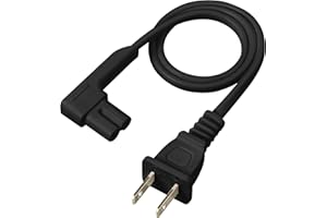 Vebner 19.5in Power Cord Compatible with Sonos One, Sonos One SL, Sonos Play-1 Speakers - Power Plug Cable (Short, Black)