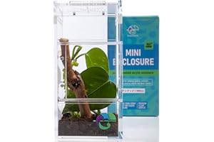ECTOTHERM Jumping Spider Enclosure, Tarantula Enclosure, Jumping Spider Enclosure Accessories, Jumping Spider Habitat, Small Terrarium, Snail Terrarium, Mini Terrarium, Bug Terrarium, Spider Terrarium