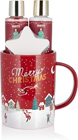 BRUBAKER Cosmetics Bath Set Winter Berry 4pc Gift Mug Women Men view 1
