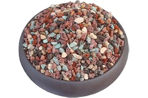 PLANTERHOMA 18 Pounds Mix Horticultural Lava Rocks, 5-8 mm Lava Rocks for Plants, Bonsai Rocks Horticultural Grit Soil Cover Gravel for Succulents and Hydroponics, Fairy Gardening, Top Dressing, Plant Drainage