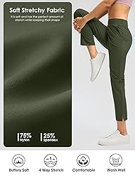 G Gradual Women's Pants Ankle 7/8 Golf Pants 3