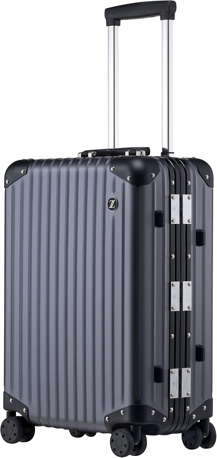 lanzzo aluminum luggage