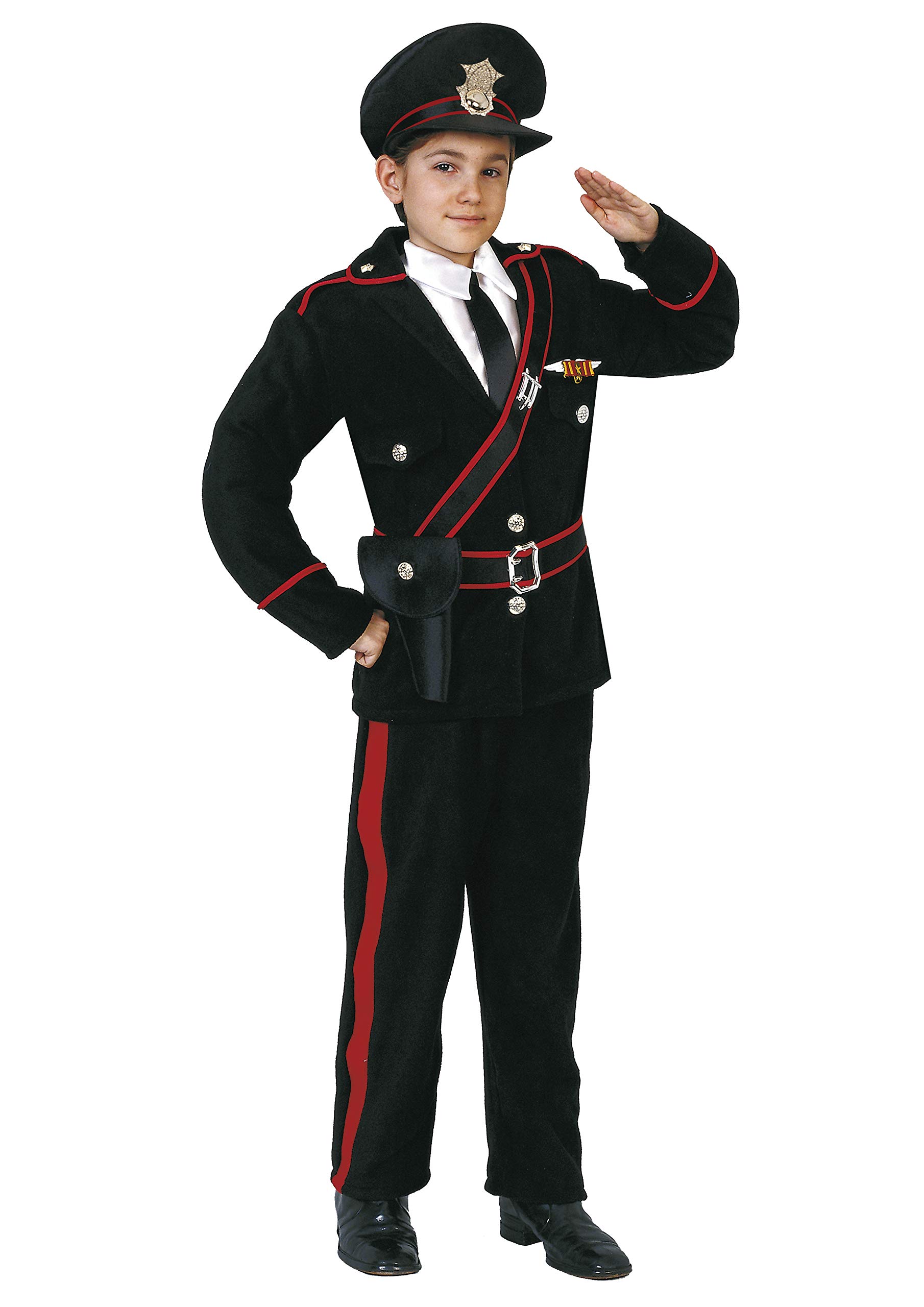 Ciao 27075.5-7 Carabiniere Costume boy (Size 5-7 Years), Unisex, Black