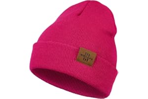 Kids Beanie Hat, Winter Toque for Boys Girls Toddler Children, Double Layer Knit Cap