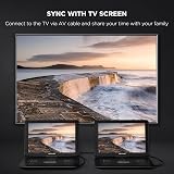DBPOWER 17.9 Portable DVD Player 15.6 Swivel Screen 6H Battery USB SD TV view 4
