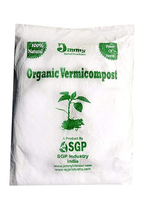 JiMMy Derived From Nature Organic Vermicompost Powered with Neem, 5kg (Pack of 2)