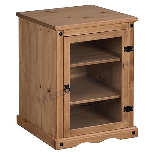 Eton solid oak furniture hifi storage cupboard unit Amazon.co