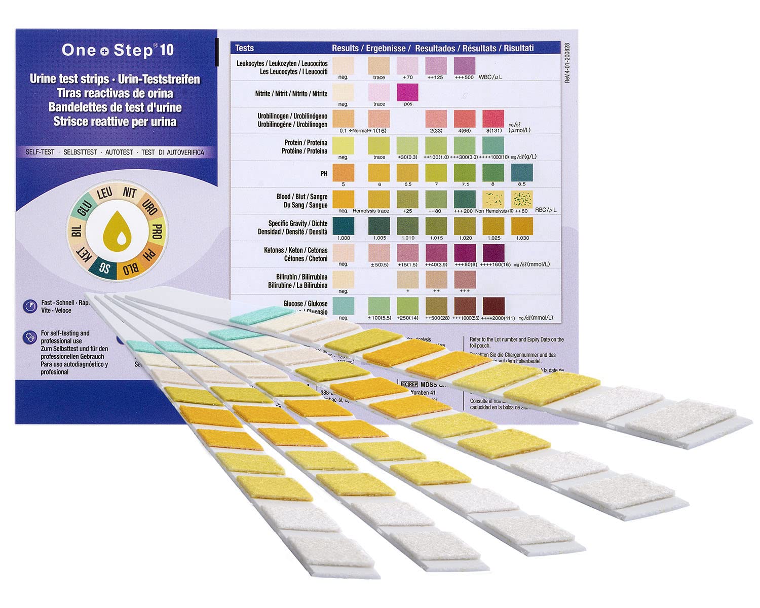 15 x Urinalysis Multisticks Strips -10 Parameter Professional/GP Urine Tests - pH/Glucose/Ketone/Liver & Kidney Infection