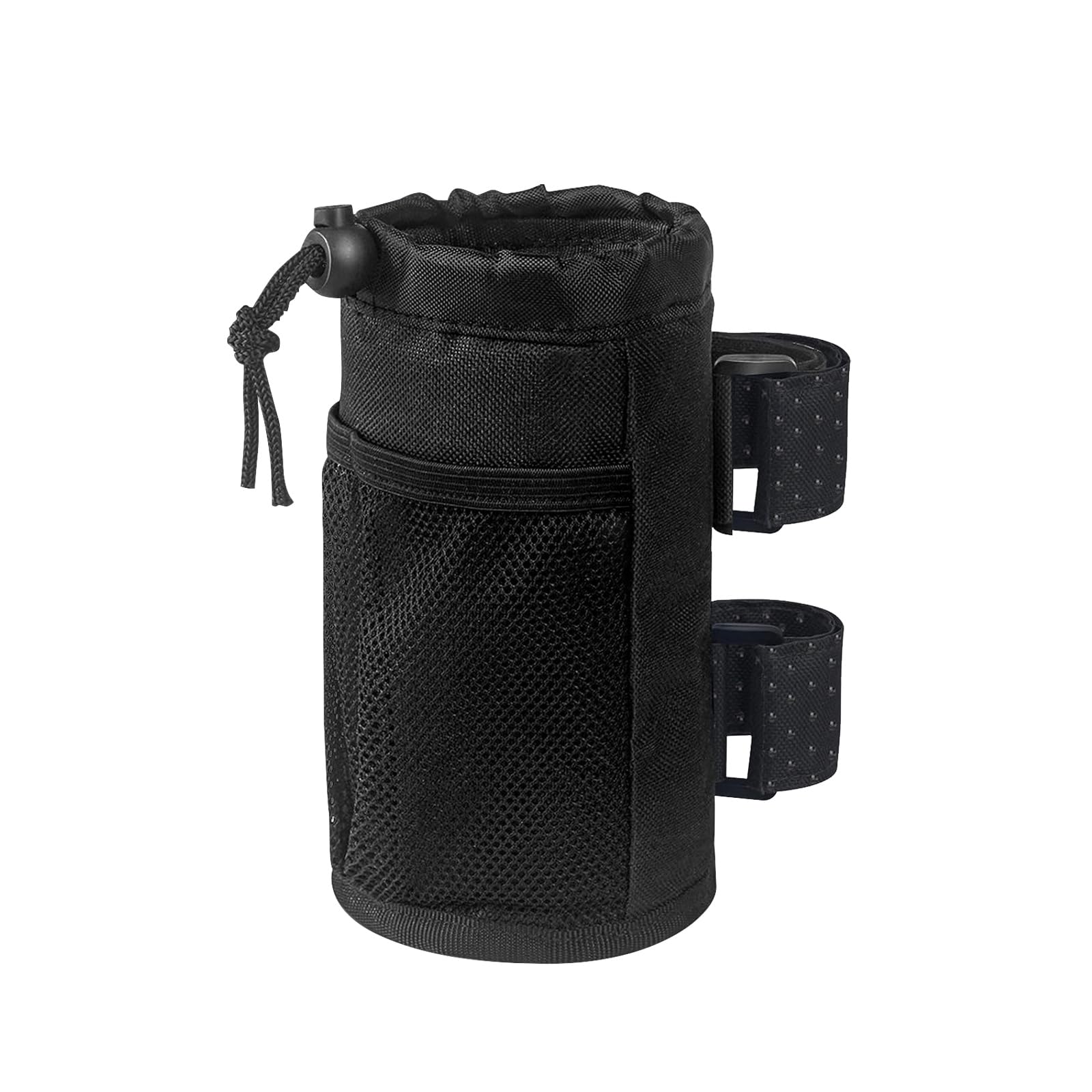 Photo 1 of Ohleats Cup Holder for Bike, Oxford Cycling Drink Holder with Mesh Pocket and Cord Lock