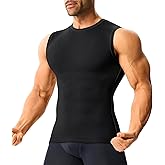 Nebility Mens Compression Shirt Tank Top Slimming Undershirt Workout Quick Dry Athletic Sleeveless Tummy Body Shaper