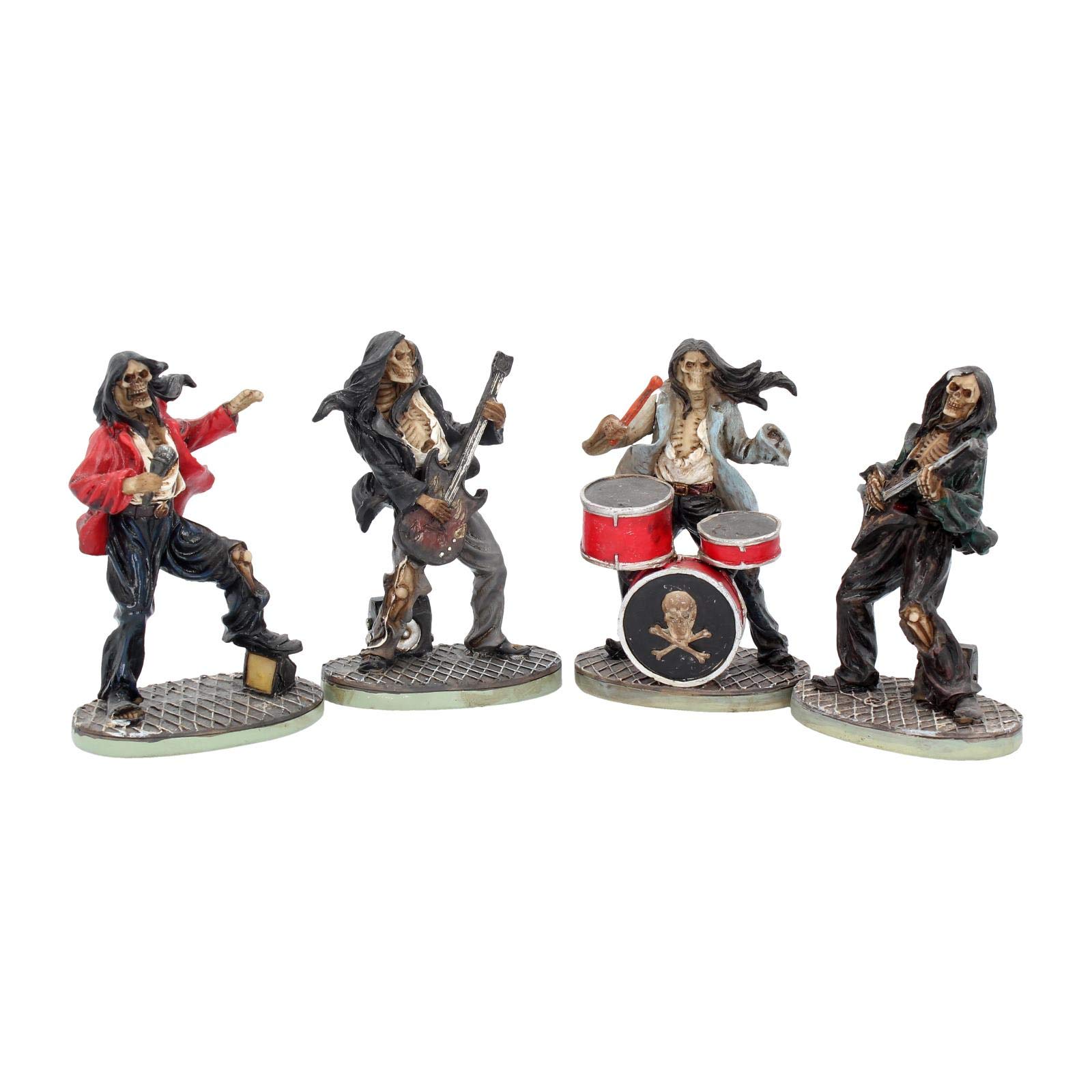Nemesis Now NEM3962 One Hell Of A Band! (Set of Four) Figurine 10 cm Ivory