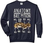 Python Snake Owner - Anatomy Of A Ball Python Comfort Colors Adult Sweatshirt