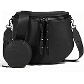 CHERUBEL Crossbody Bags for Women, Large Vegan Leather Trendy Bum Bag