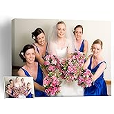 Your Image Turn Into Canvas Art Print - Photo to Canvas Custom Prints - Personalized Wall Art Pictures for Bedroom, Office and living room with frame (8"W x 10"H x 0.5"D)