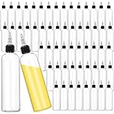 Liubeili 100 Pcs 4oz Squeeze Bottle, Hair Oil Bottles For Hair 4 Oz Plastic Squeeze Bottles Bulk Small SqueezeBottles For Liquids Plastic Bottles With Squeeze Top Condiment Squeeze Bottles 4 Oz